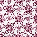 Floral abstract seamless pattern