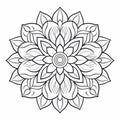 Floral Accents: Bold And Graceful Mandala Coloring Pages