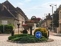 Floral arrangement on Av. Pasteur, Brienne-le-Chateau