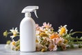 Floral Arrangement Behind White Sprayer