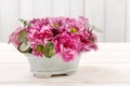 Floral arrangement with rose, carnation and chrysanthemum flower