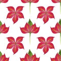 Floral arrangement of spathiphyllum flowers. Seamless pattern for fabric design. Watercolor illustration drawn by hand.