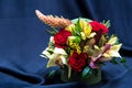 Floral arrangement with various spring flowers