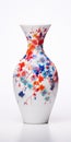 Floral Art On White Vase: Miki Asai & Chen Zhen Inspired