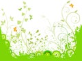 Floral artistic vector background