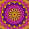 Floral authentic carpet design joy to older children and adult colorists who like line art and creation vector illustration Royalty Free Stock Photo