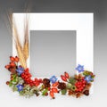 Floral Autumn Fall Thanksgiving Day Background Border Royalty Free Stock Photo