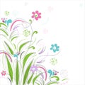 Floral background with butterfly Royalty Free Stock Photo