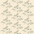 Floral background. Flat style. Vector illustration.