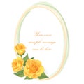 Floral background. Flower Rose frame Royalty Free Stock Photo