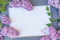 Floral background mockup with empty space white notebook list