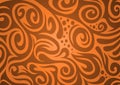 Floral background, orange-brown