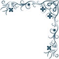 Floral background ornament