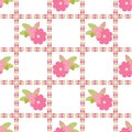 Floral background, seamless vector floral pattern