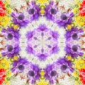 Floral background with vibrant colors flowers