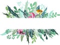 Floral banner