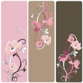 Floral banners Royalty Free Stock Photo