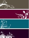 Floral banners Royalty Free Stock Photo