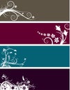 Floral banners