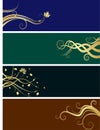 Floral banners Royalty Free Stock Photo