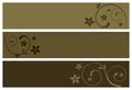 Floral banners Royalty Free Stock Photo