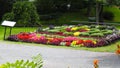 Floral bed at the Halifax Public Gardens in summer.