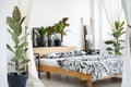 Floral bedroom interior Royalty Free Stock Photo