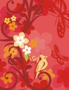 Floral Bird Background Series