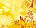 Floral Bird Background Series