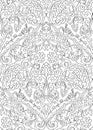 Floral Black and white pattern