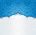 Floral Blue invitation Wallpaper Background Royalty Free Stock Photo