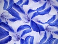 Floral blue-white beautiful background of lily. Wallpapers of flowers blue-white lilies. Flower composition.