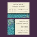 Floral Boho Paisley Business Cards Templates