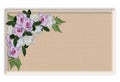 Floral Border label wedding Roses Royalty Free Stock Photo