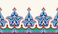 Floral border for your design. Traditional Turkish Ã¯Â¿Â½ Ottoman seamless ornament. Iznik.