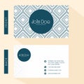 Floral business card design. Royalty Free Stock Photo