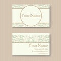 Floral business or visiting card