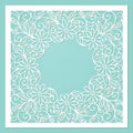 Floral invitation vvector card