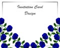 Floral card design. Royalty Free Stock Photo