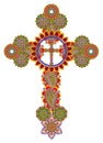 Floral Celtic cross