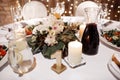 Floral centerpiece for dinning table