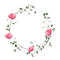 The floral concept of circle frame