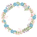 The floral concept of circle frame