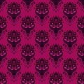 Floral damask seamless ornamental background Royalty Free Stock Photo