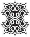 Floral decorative Celtic knot tattoo flash