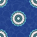 Floral Decorative vector seamless pattern design Royalty Free Stock Photo