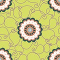 Floral Decorative vector seamless pattern design Royalty Free Stock Photo