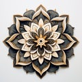 Minimalistic Mandala Design In Wood And Metal