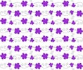 Floral design in seamless pattern-Purple Royalty Free Stock Photo