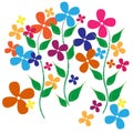 floral design in vibrant colors